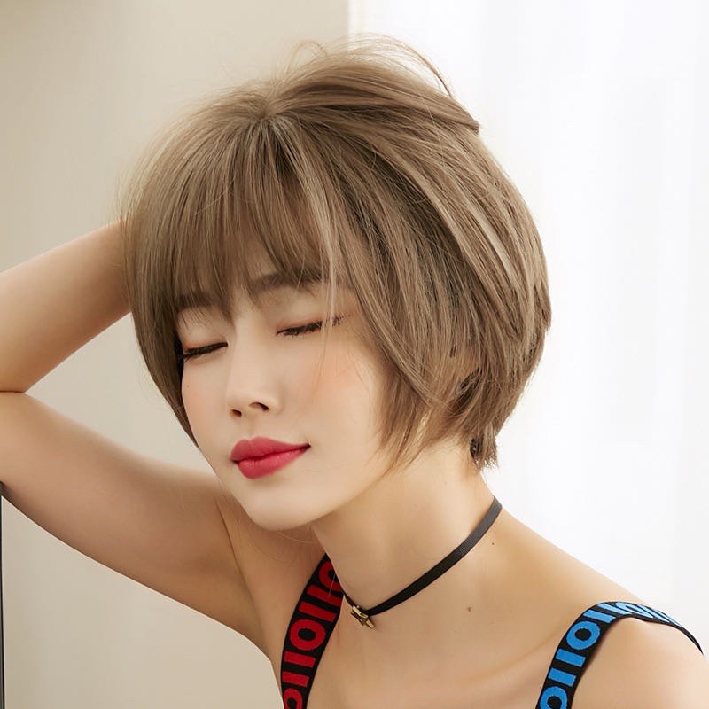 Tóc giả nguyên đầu ngắn tomboy ❤️FREESHIP❤️ mã d3078