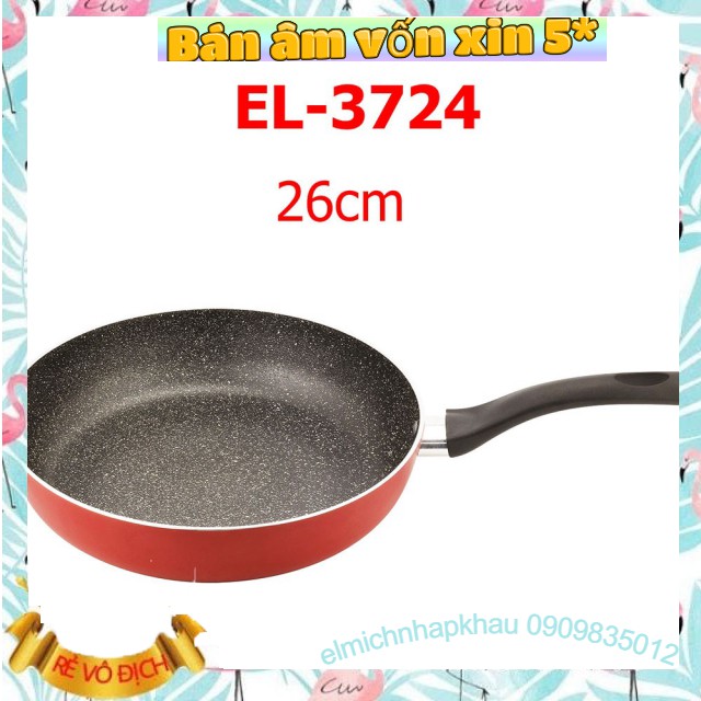 Chảo chống dính vân đá đáy từ Elmich Coloseum Y1 EL-3722 /20cm EL-3723 /24cm EL-3724 /26cm EL-3725