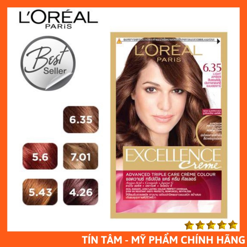 [Có bill] Thuốc Nhuộm Tóc Phủ Bạc L’OREAL EXCELLENCE CREAM (Loreal)