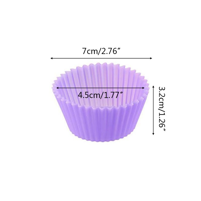 Set 12 khuôn silicone làm bánh cupcake tiện lợi