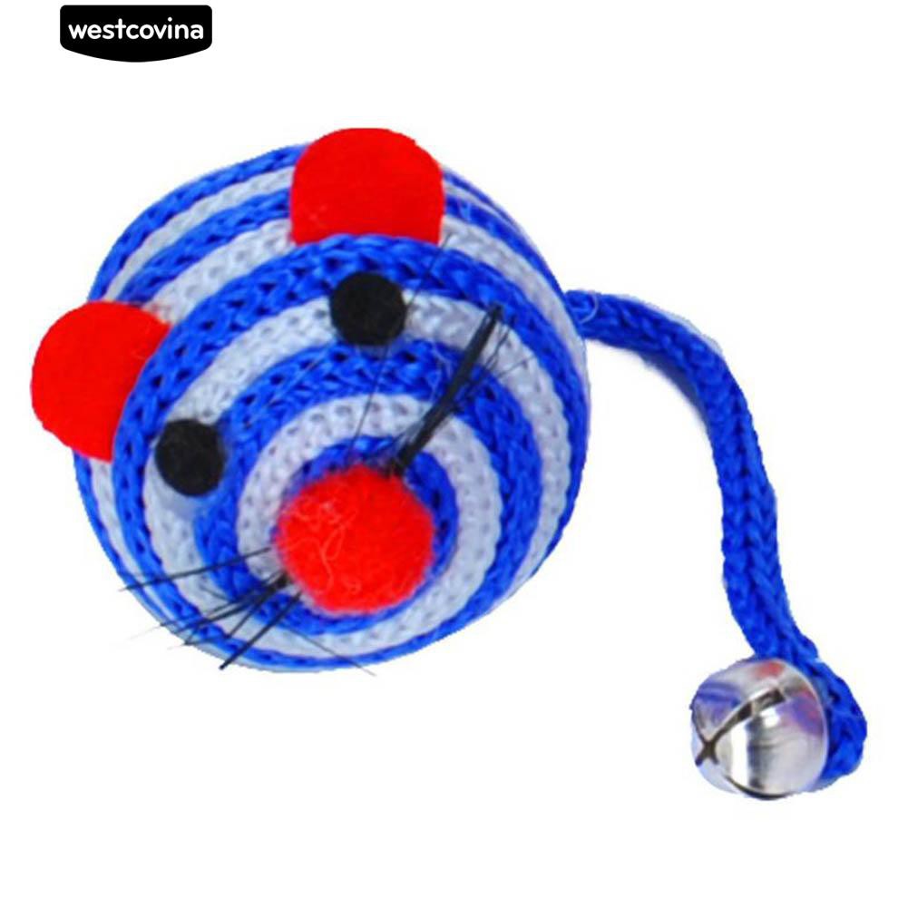 Đồ chơi quả bóng hình chuột đuôi có lục lạc thú vị cho mèo cưng