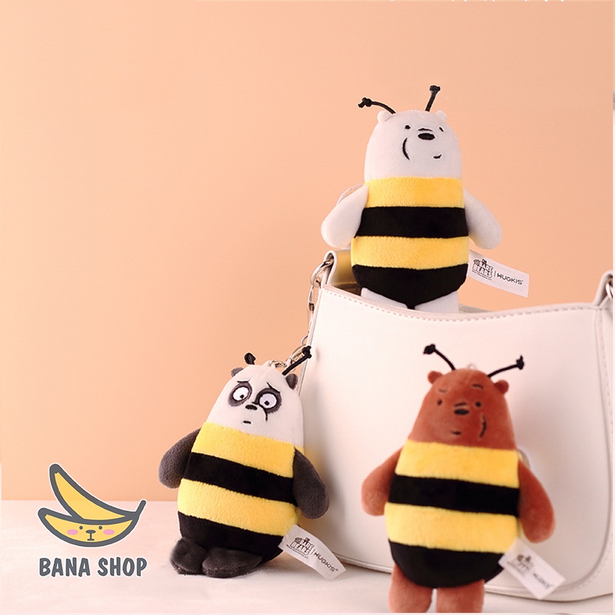 Móc chìa khoá thú bông anh em gấu ong Chúng tôi đơn giản là gấu bare bear