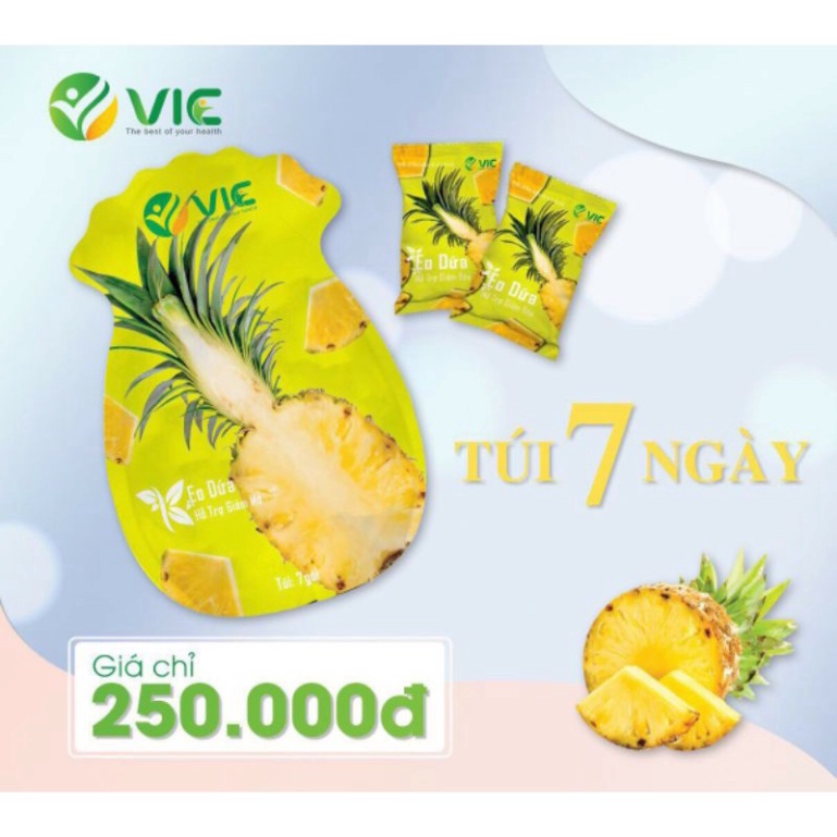 Giảm cân nhanh kẹo dứa chính hãng đánh bay 2-5kg sau 7 ngày