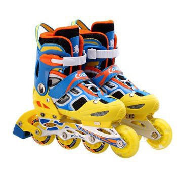 Giày trượt patin Cougar 835LSG có đèn màu Vàng xanh - bao giá toàn thị trường