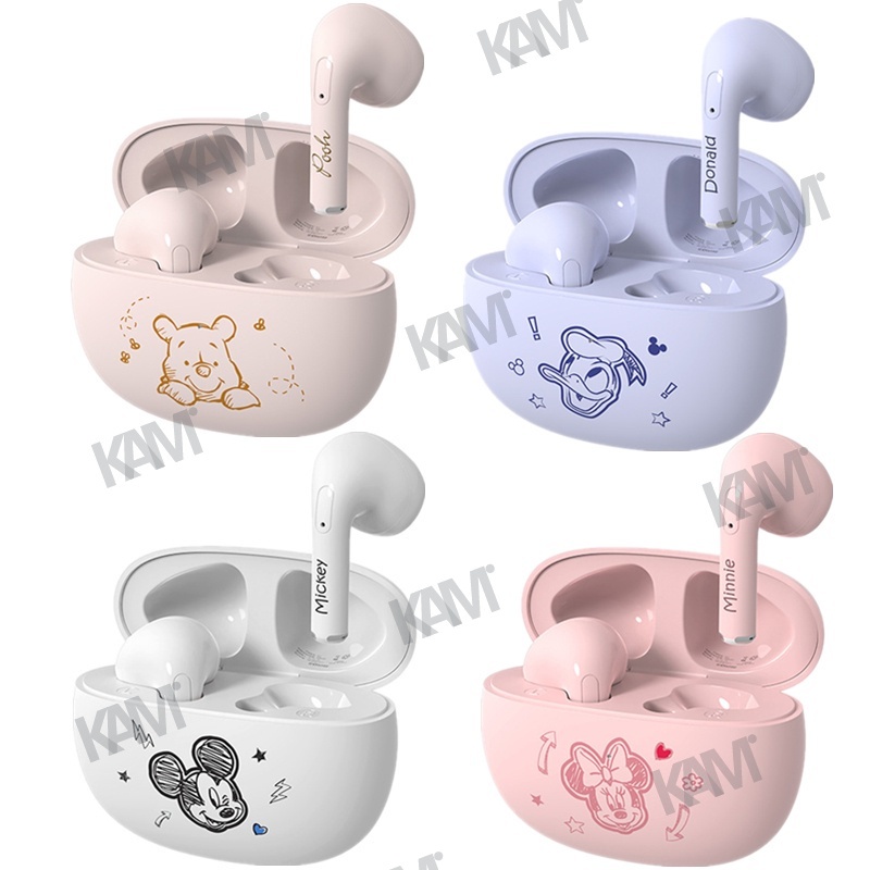 Tai nghe không dây Kam Tai nghe Bluetooth không dây chính hãng Tai nghe chơi game Disney Tai nghe Bluetooth chuột mickey Tai nghe chơi game không dây màu hồng Tai nghe có Mic Disney True Không dây Bluetooth Chống ồn Chống ồn cho Android iOS Bluetooth 5.1