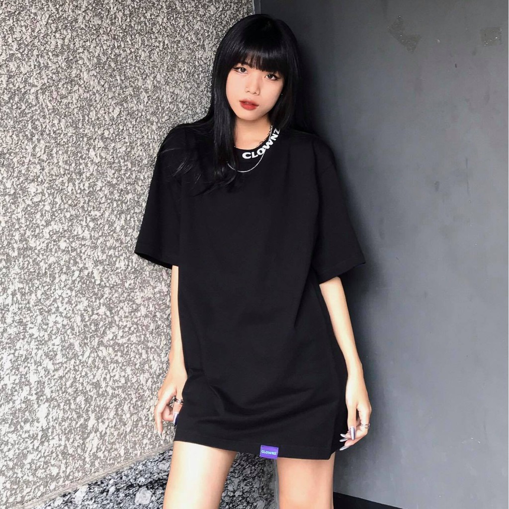 Áo thun tay lỡ local brand unisex Clownz basic T-shirt V1 trơn form rộng, chất cotton