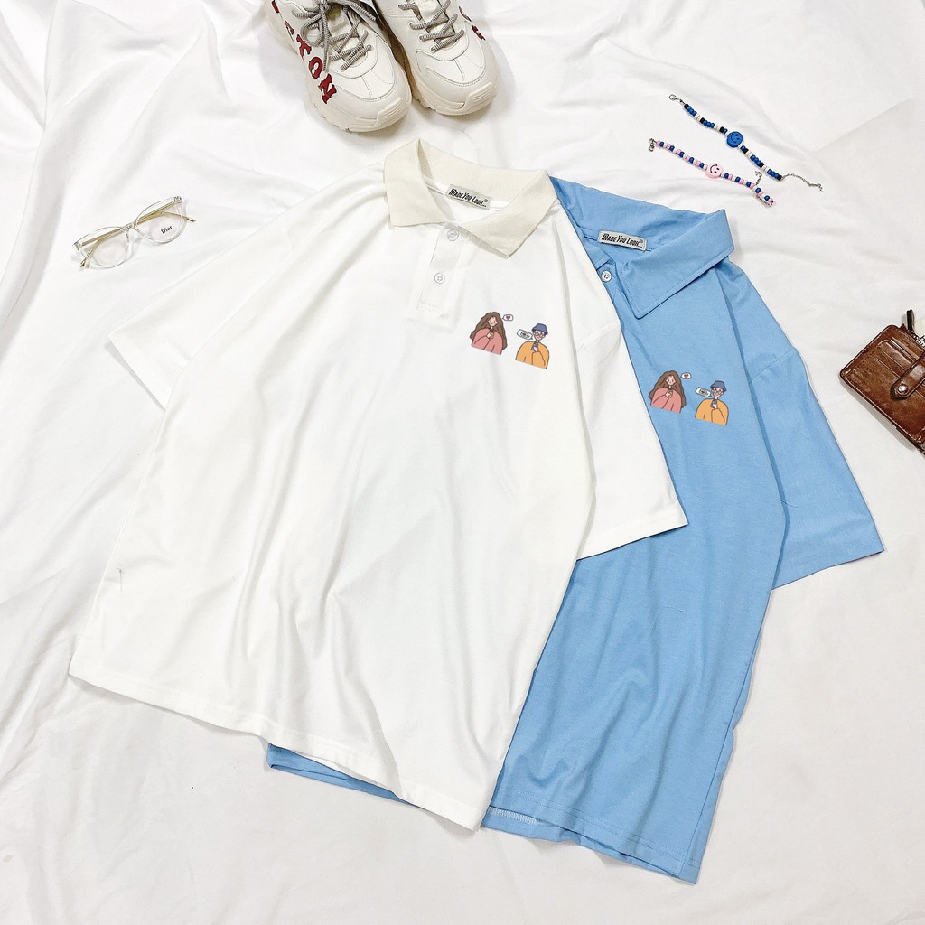 Áo thun polo tay lỡ 🍕 Tin Nhắn 🍕 phông Unisex nam nữ tee oversize form rộng pull Ulzzang Streetwear Hàn Quốc vải mềm | BigBuy360 - bigbuy360.vn