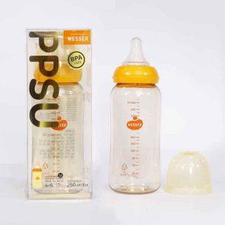 Bình sữa PESU 250ml cổ hẹp wesser
