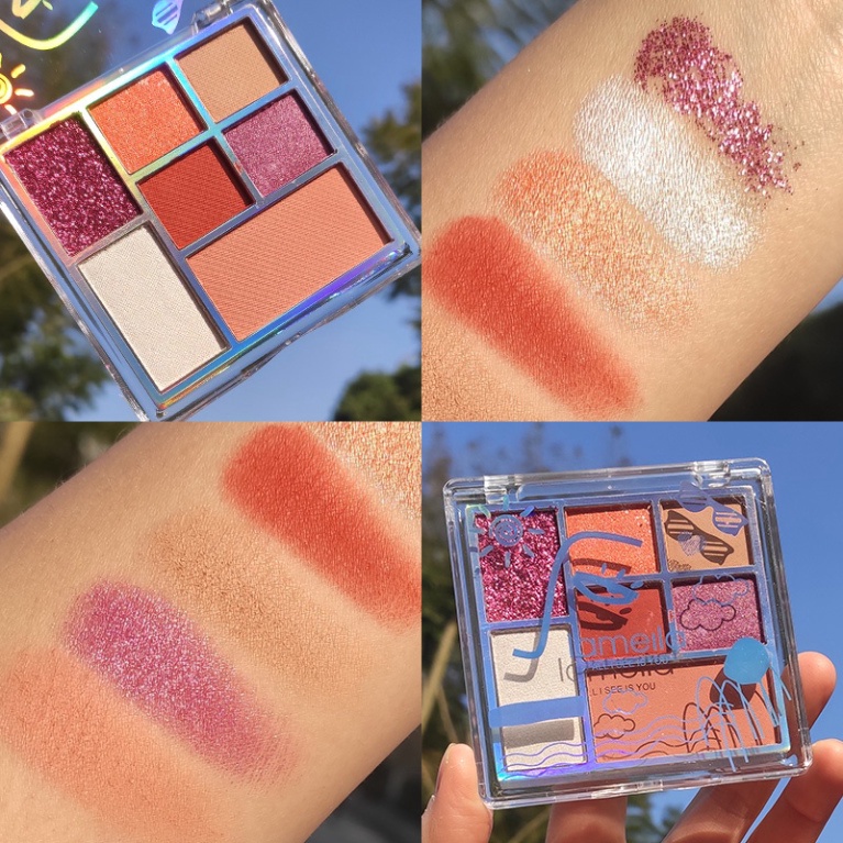 [Hồ Chí MInh] Bộ trang điểm Lameila 6 món tiện lợi set makeup chuyên nghiệp tặng kèm mút Eligal16 | BigBuy360 - bigbuy360.vn