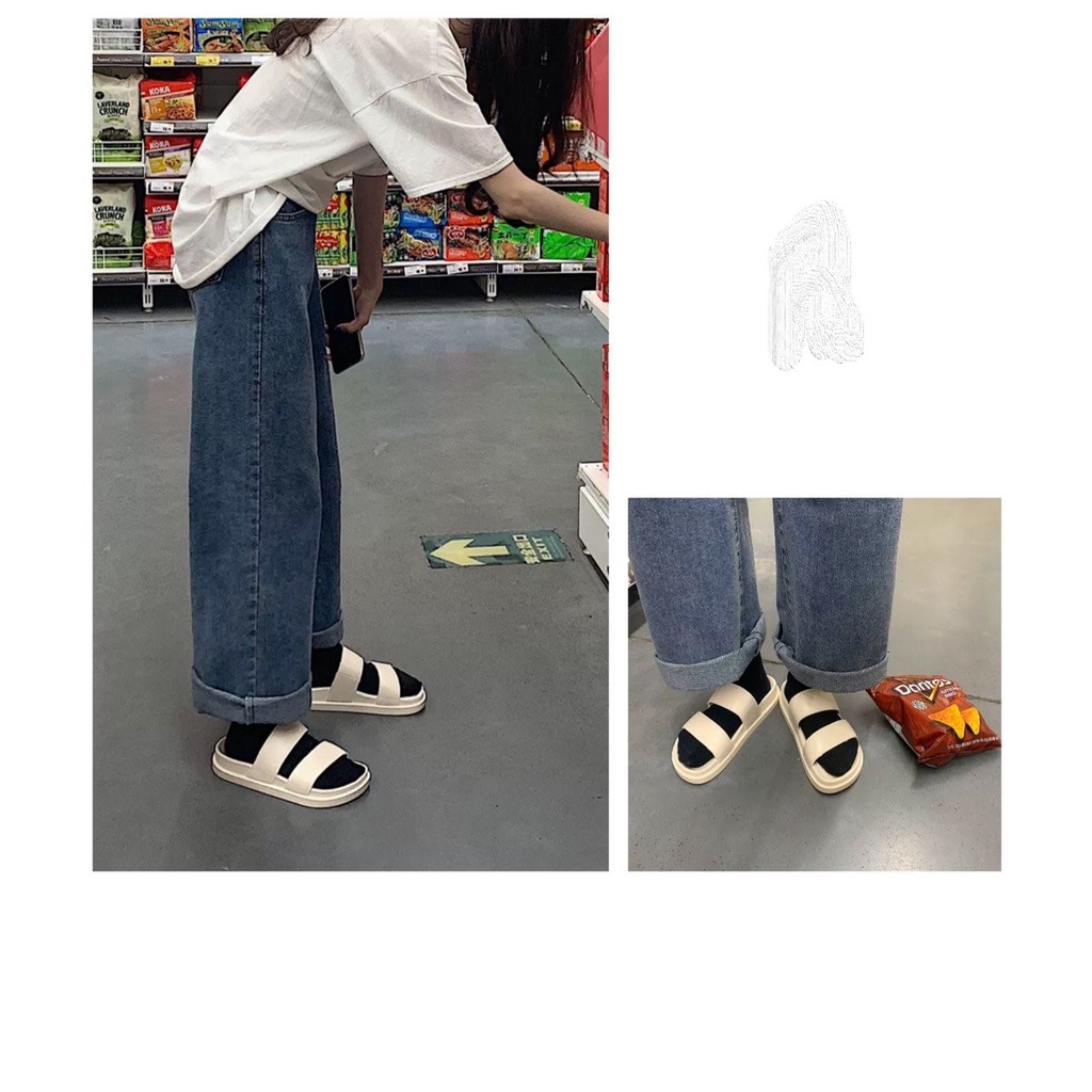 🎁 Dép 2 quai dáng Hàn, Dép lê nữ GIÁ SOCK 🎁 Lỗi lem màu nhẹ.