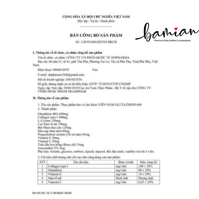 Viên ngậm trắng da Glutathion hộp 2 vỉ 30 viên Nhập khẩu Pháp (date luôn mới) | BigBuy360 - bigbuy360.vn