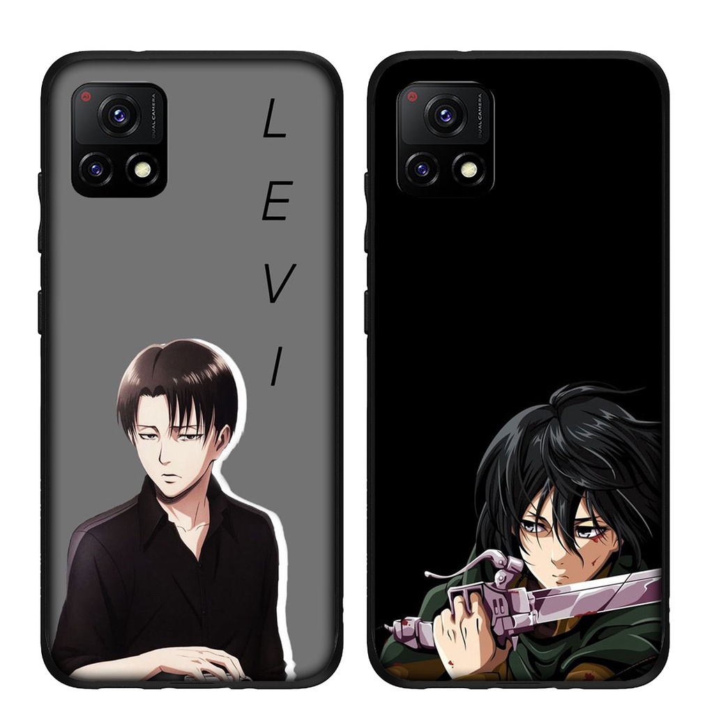 Bao Da Điện Thoại Họa Tiết attack on titan mikasa levi eren Cho samsung galaxy a11 a31 a71 a51 a21s cby53 Vỏ