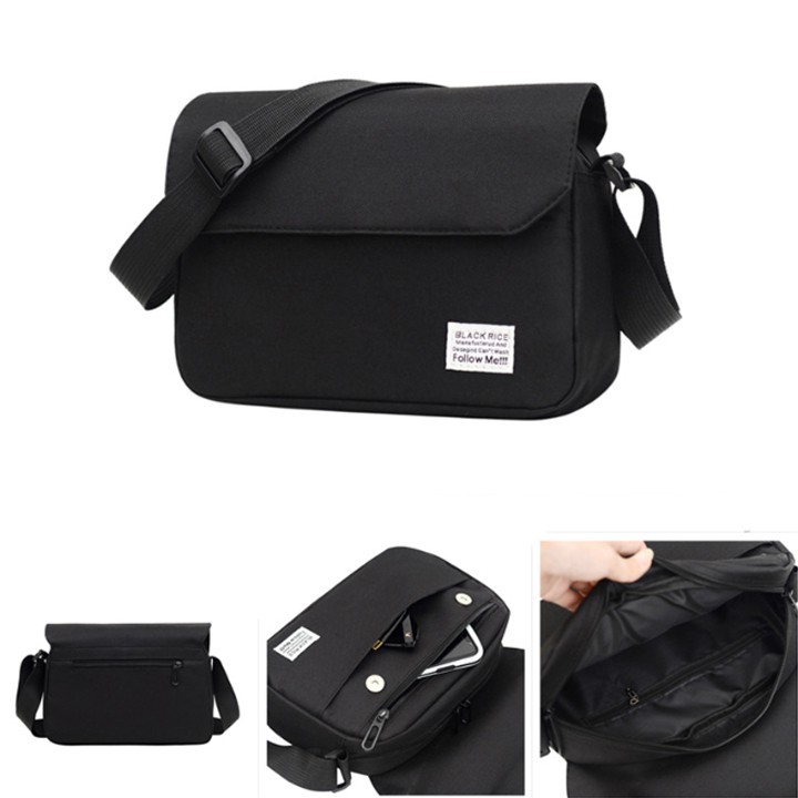 Túi đeo chéo nam thời trang vải canvas, túi chéo nữ unisex phong cách cá tính hàn quốc T60 Ladoll | BigBuy360 - bigbuy360.vn