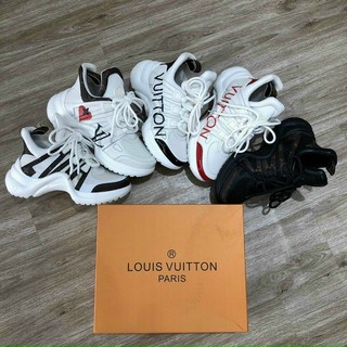 Giày LV. đen vàng hàng 1:1 chất lượng ( full phụ kiện + freeship )
