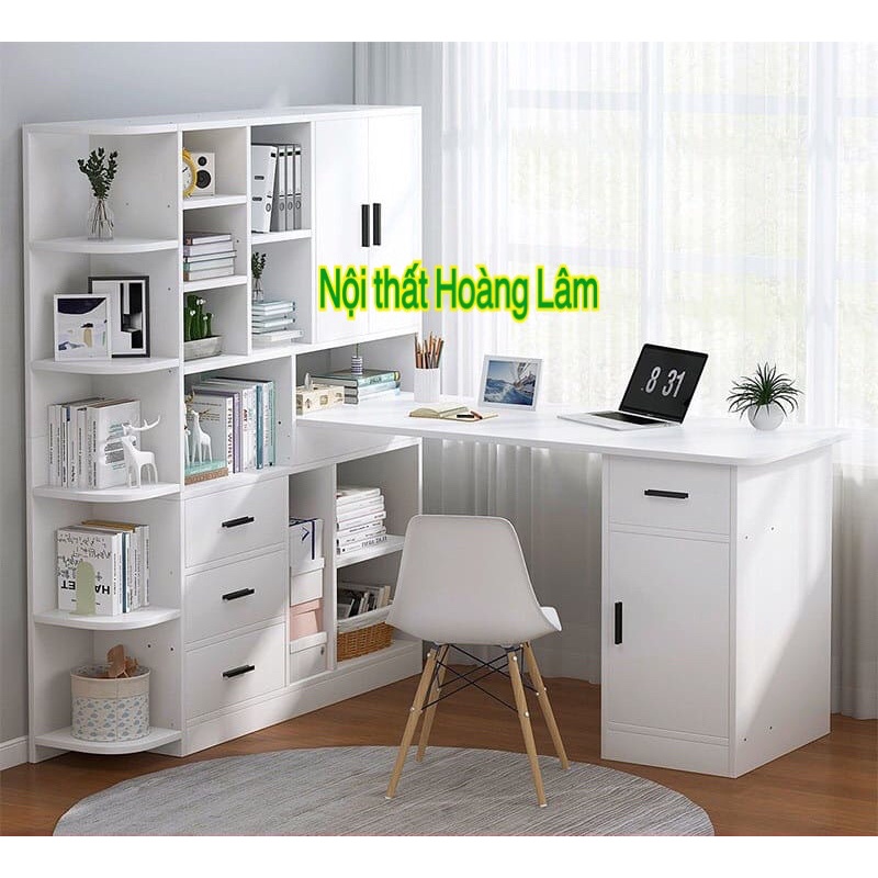 Bàn học góc gỗ công nghiệp mẫu đẹp