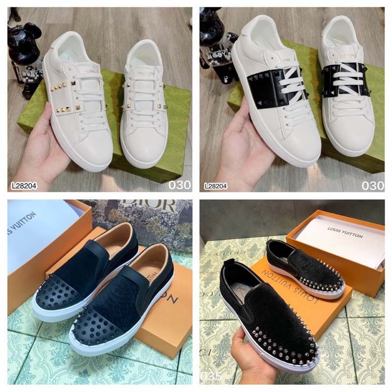 Giầy buộc dây nam đinh VLTN - PHILIP - Giầy thể thao thời trang các hãnh - Giầy SLIPON Đinh