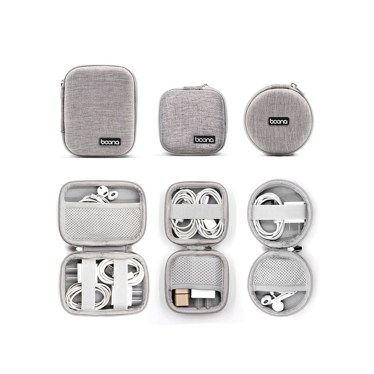 Hộp đựng tai nghe true wireless cáp củ sạc phụ kiện đa năng hình Baona  phukienphuotsg