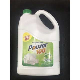 Nước rửa chén POWER100 3.8kg [Toàn quốc] (chiết xuất chanh)