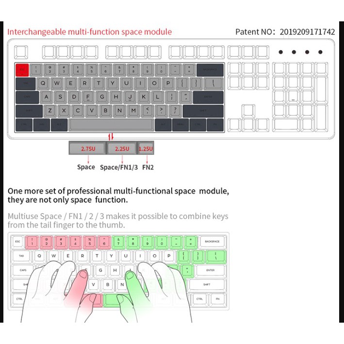 Bo mạch bàn phím cơ GK64xs GK61XS GK64X GK61X