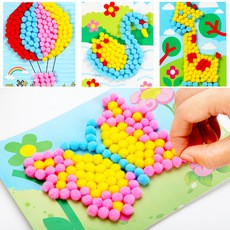 Tranh Dán Pom Pom Thủ Công Cho Bé