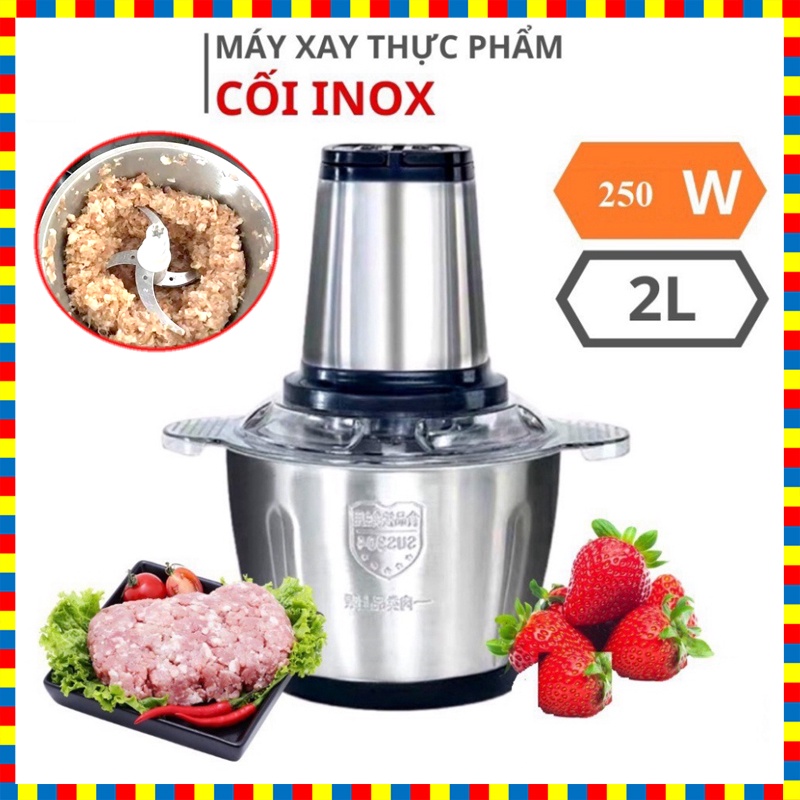 Máy xay thịt đa năng, lưỡi dao siêu bén, cối Inox 304