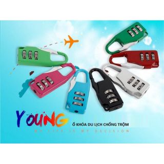2 Ổ Khóa Số Hành Lý Có Password An Toàn [ZIPPERLOCK]