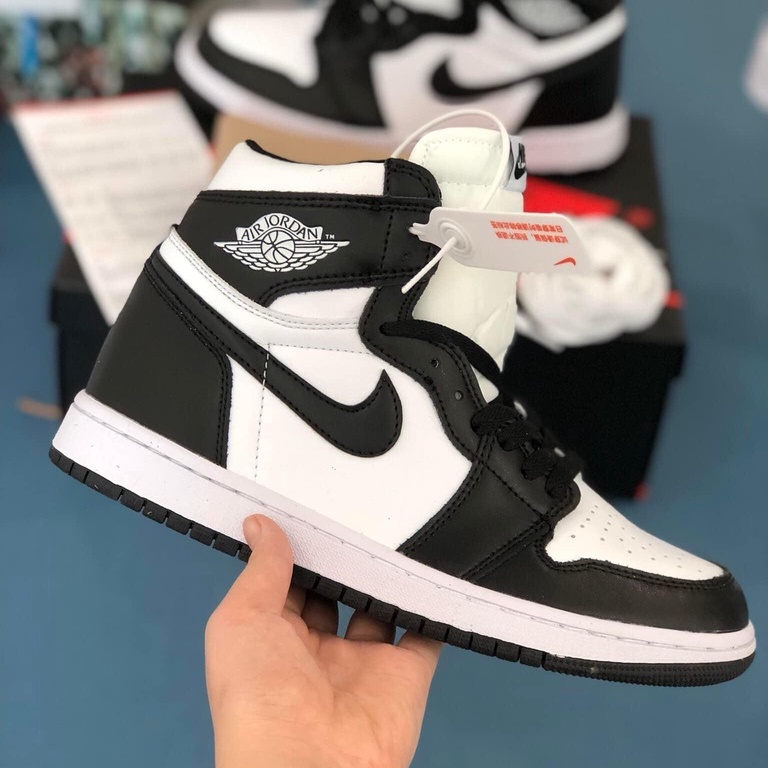 Giày Jordan Cổ Cao PANDA Nam Nữ JD Hàng Đẹp Full Box Full Size 36 - 43