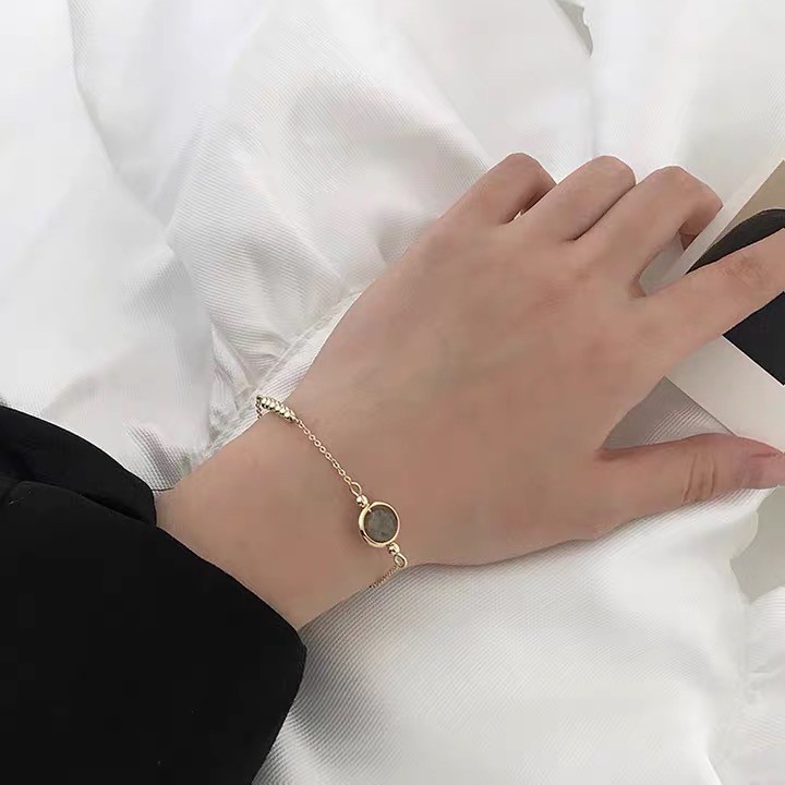 Vòng đeo tay chuỗi hạt may mắn phong cách Nhật Hàn đơn giản thời trang cho nữ