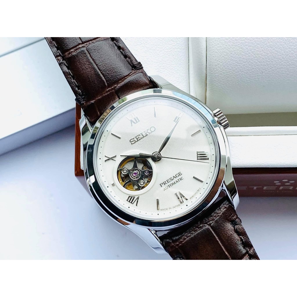 Đồng hồ nam cao cấp Seiko Automatic Presage Open Heart  SSA413J1 Bản Nội Địa NHẬT BẢN