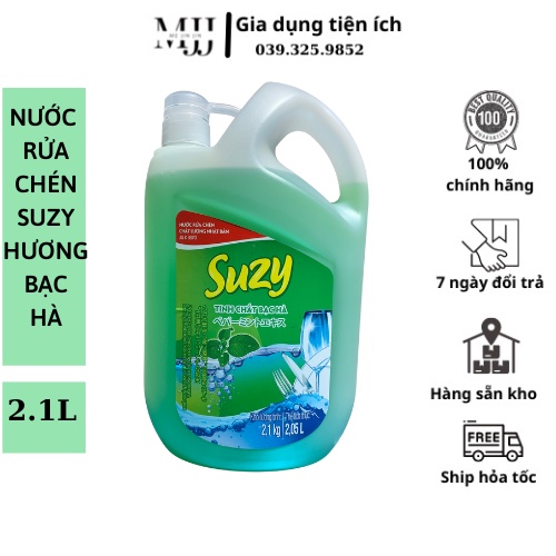 Nước rửa chén bát Suzy Nhật Bản 2,1kg - dầu rửa bát thành phần Hữu Cơ, chất lượng nhật bản.