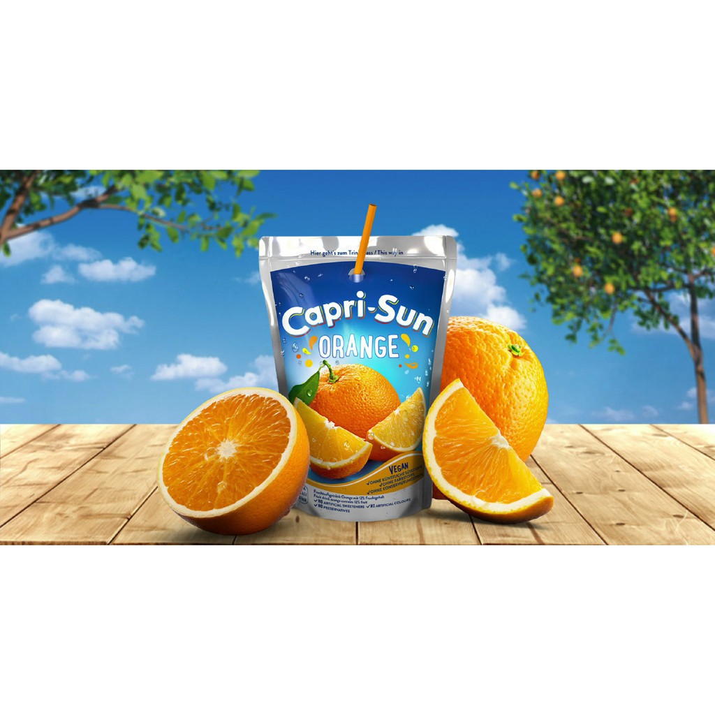 ( Bán sỉ ) Lốc 10 gói Nước trái cây Capri-Sun gói 200ml