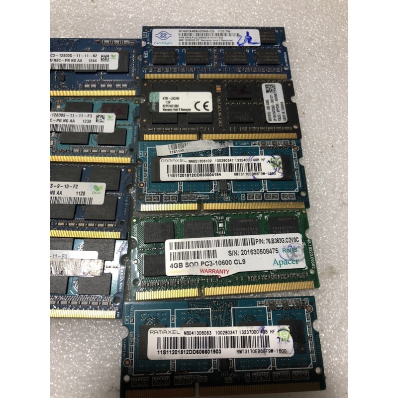 DDR 3-4g pc3 laptop buss 10600, 12800S