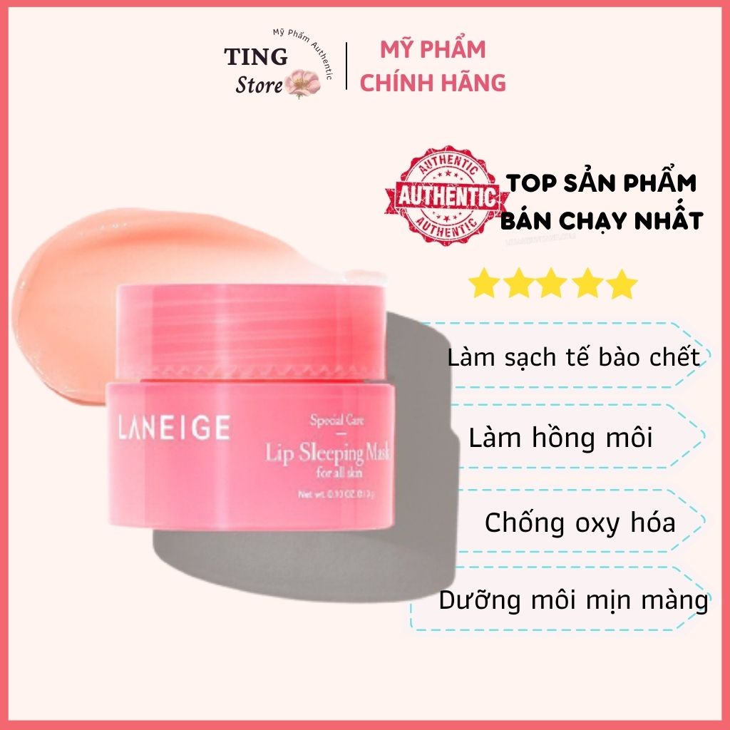 Mặt Nạ Ngủ Môi Laneige Lip Sleeping Mask Berry full size/ mini size GIÁ TỐT