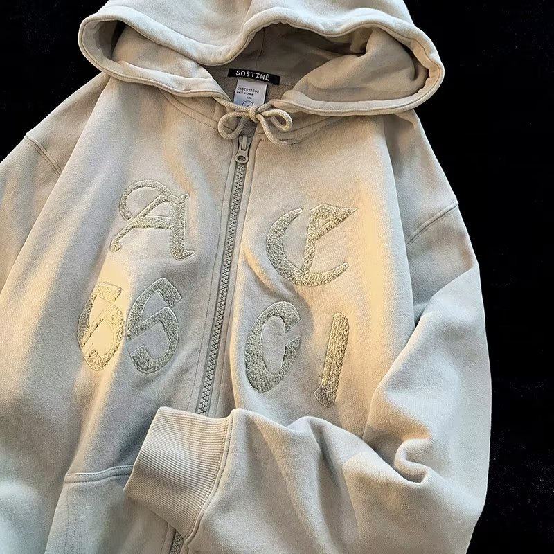 Áo Khoác Hoodie Dáng Rộng Thời Trang Mùa Thu Cho Cặp Đôi Có Size Lớn 8XL