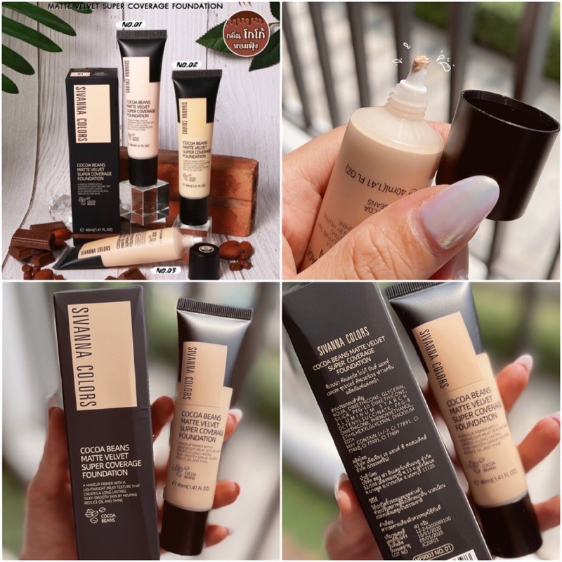 KEM NỀN SIVANNA THÁI LAN VELVET SUPER COVERAGE