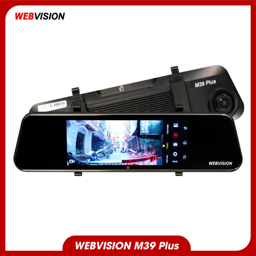 Camera hành trình gắn gương Webvision M39Plus, cảnh báo tốc độ bằng giọng nói, tặng kèm thẻ nhớ 32gb | WebRaoVat - webraovat.net.vn