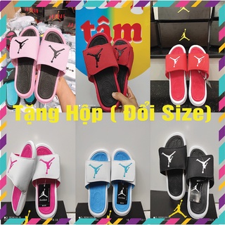 Dép  quai ngang jor.dan hyro 6 dép bóng rổ nam nữ tặng hộp + freeship  hàng quảng châu loại 1 nhiều màu kèm tag mác đủ.