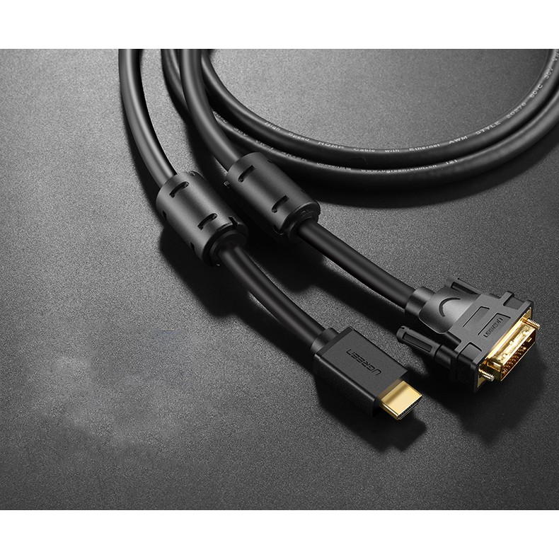 Cáp chuyển đổi HDMI to DVI Ugreen 11150 dài 1.5 mét (cao cấp)