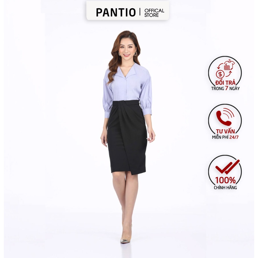 FJD3816 - Chân váy dài công sở xếp nếp thời trang - PANTIO