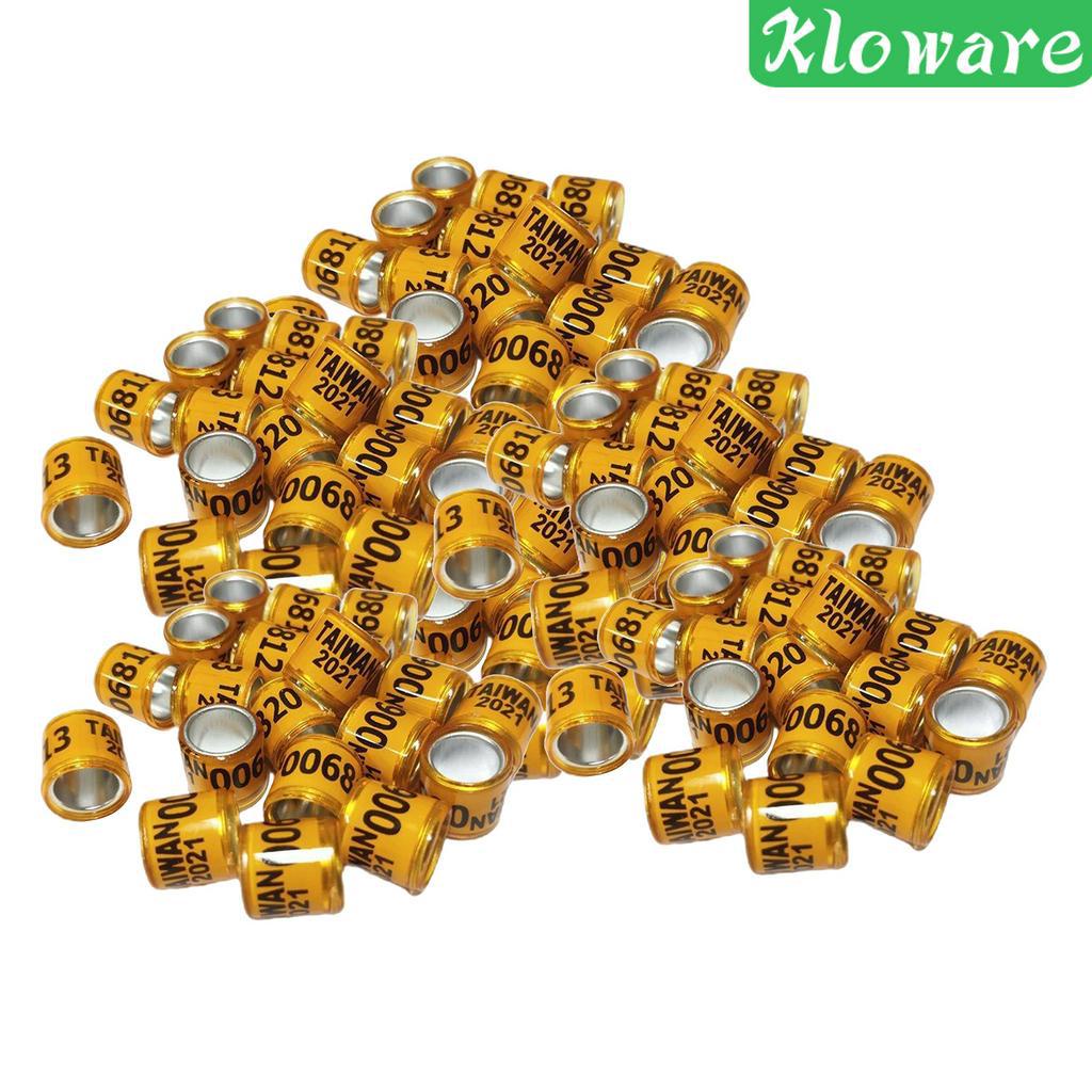 Set 100 Vòng Nhôm 2021 Gắn Chân Chim Bồ Câu Tiện Dụng