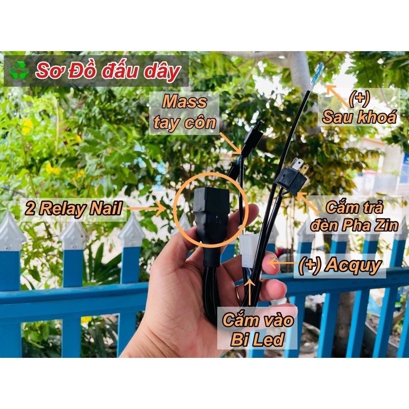 Bi Led M10 Light lên choá Exciter 150 2015 - 2018