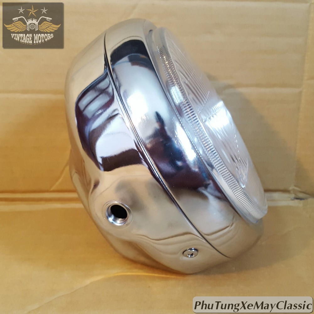 Đèn Pha LA - ĐÈN PHA XE MÁY ĐỘ CLASSIC phù hợp Cafe Racer Tracker Chopper Bobber CG125 SU GN125 CD 67 WIN Honda Yamaha