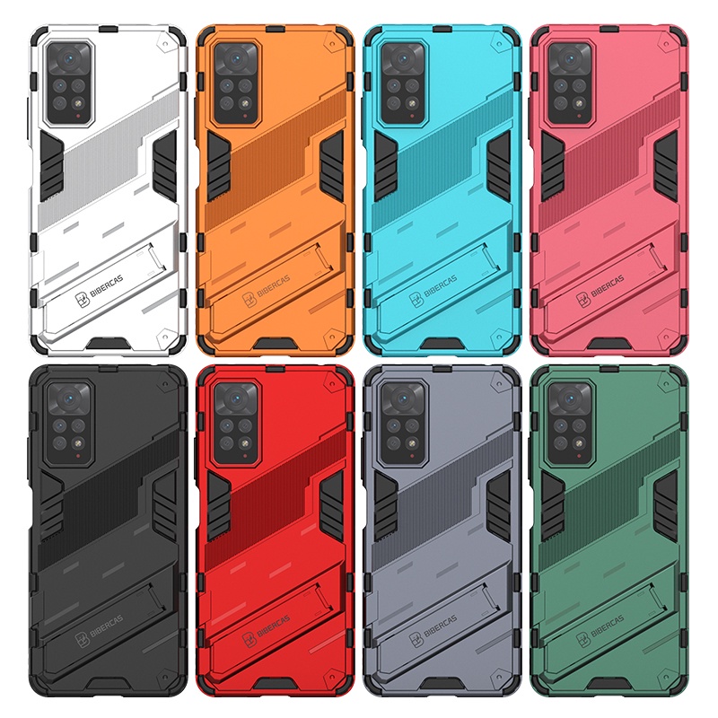 Ốp lưng Redmi Note 11 Pro chống sốc giá đỡ Iron Man Ver 2 nhựa PC Viền cao su dẻo