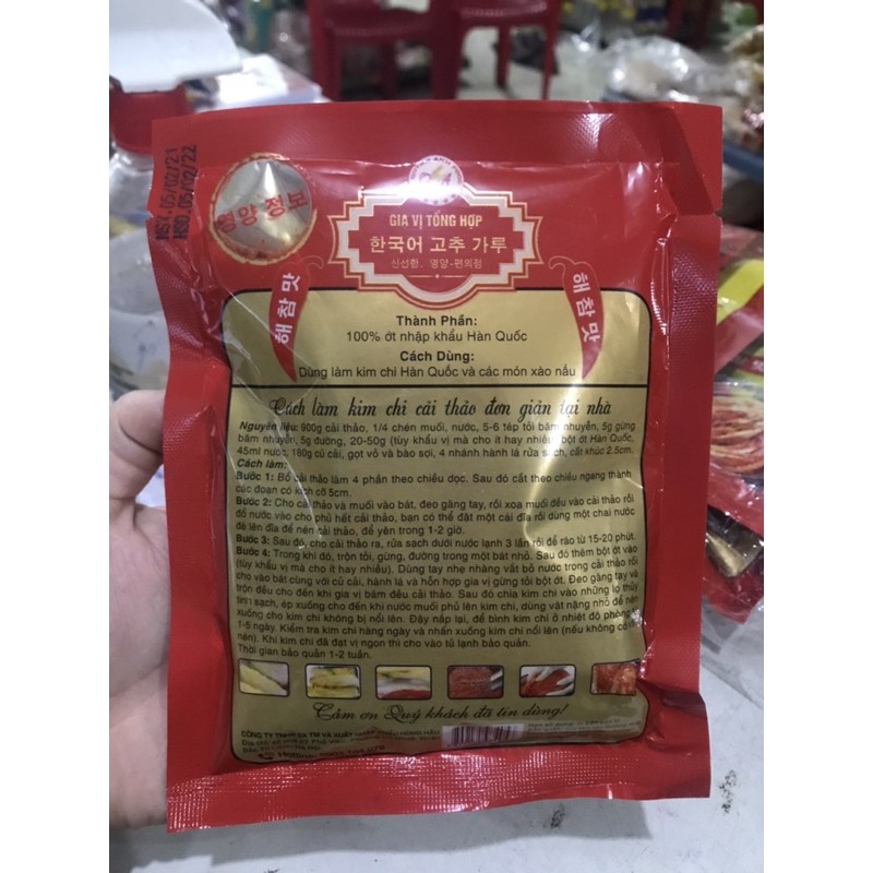 Bột ớt kim chi Hàn Quốc gói 100g