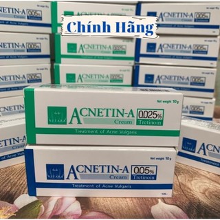 Tretinoin 0.05% - tretinoin 0.025% Acnetin A Kem đẩy mụn Retin A Thái mới