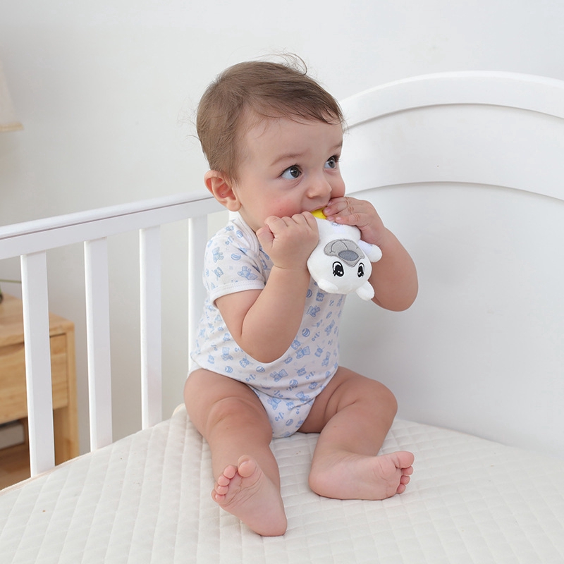 Đồ Chơi Gặm Nướu Mọc Răng Cho Bé Hình Động Vật Dễ Thương Chất Liệu Vải Bông