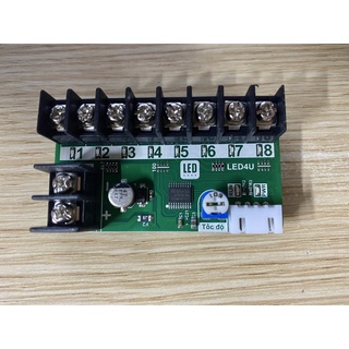 Mạch điều khiển led vẫy 4u 8 kênh 30a, 8 kênh 6a