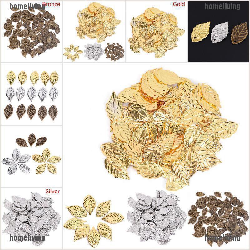 [homeliving] Mặt Dây Chuyền Kim Loại Hình Chiếc Lá DIY