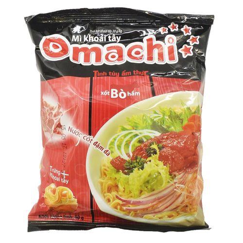 Mì Khoai Tây Omachi Sốt Bò Hầm Gói 80G