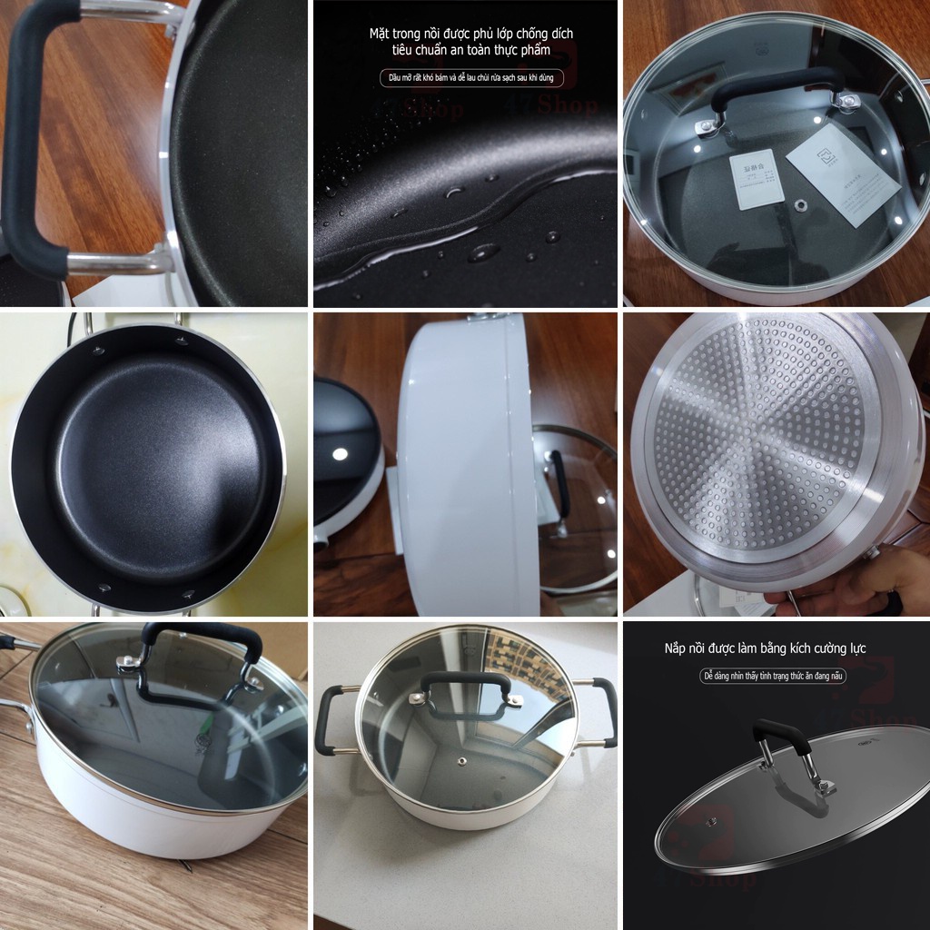 Nồi lẩu Xiaomi Mijia Induction Cooker Dùng Cho Bếp Từ Đa Năng - SP Chính Hãng